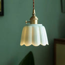 DecorBites™ Lotus Flower Ceramic LED Pendant Lampshade for Home Decor