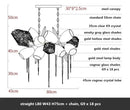 DecorBites™ Crystal Duplex Chandelier: Modern Artistic Living Room Lighting