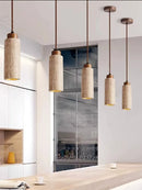 DecorBites™ Japanese Style Yellow Cave Stone Pendant Lamp for Bedroom, Restaurant, Bar