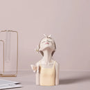 DecorBites™ Butterfly Fairy Resin Figurines with Gold Tray Home Decor Craft