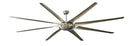 DecorBites™ 100" Large Ceiling Fan with Light, DC Motor, Reverse Blades, Stainless Steel Finish