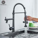 DecorBites™ Dual Spout LED Kitchen Faucet 360 Rotate Hot Cold Mixer for Stylish Sink