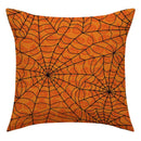 DecorBites™ Halloween Pillowcase Set - Festive Sofa Cushion Covers with Pumpkin Cat Witch Hat Print.