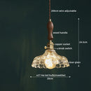 DecorBites™ Clear Glass Pendant Lamp Japanese Style LED Hanging Lights