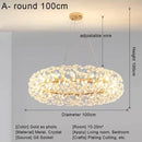 DecorBites™ Crystal LED Ceiling Pendant Chandelier for Home Decoration and Lighting