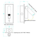 DecorBites™ LED Wall Sconce Adjustable Reading Light for Hotel Bedroom, USB Charging
