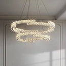 Modern luxury crystal led chandelier – foyer pendant light