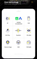 New Carplay Android Auto 1Din 7'' Retractable Universal Car Stereo Radio TouchScreen MP5 Player Intelligent Vehicle System BT FM