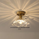 DecorBites™ Glass Flush Mounted Ceiling Light Fixture - Modern Nordic Green Glass LED Ceiling Lamp