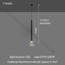 DecorBites™ Glossy Cylindrical Chandelier for Bar, Restaurant, Bedside, and Company Front Desk