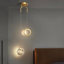 DecorBites™ Gold Ring LED Pendant Light for Ceiling Suspension in Luxury Design