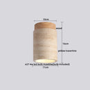 DecorBites™ LED Ceiling Light with Wood Base and White Glass Shade