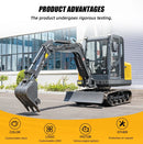 2.5 Ton Mini Excavator Diesel Hydraulic Excavators Tractor 2.5t Mini Bagger Small Excavator Digger Multifunctional Machinery