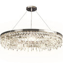 DecorBites™ Crystal Circle LED Chandelier for Modern Luxury Living Room Decor