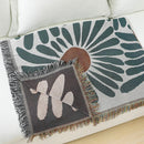 DecorBites™ Daisy Pattern Woven Throw Blanket: Stylish Tassel Thread Blanket for Home Decor & Picnics