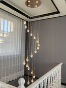 DecorBites™ Crystal Bubble Chandelier: Modern Duplex Living Room Villa Decoration Luminaire