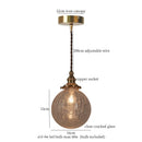 DecorBites™ Cracked Glass LED Pendant Light for Cafe Bar Kitchen Living Room