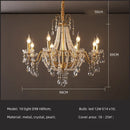 DecorBites™ Crystal LED Chandelier Pendant Lights for Villa Stairs and Hotel Decor