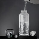 DecorBites™ Glass Cup with Handle | Double Drinking, Portable Tea Water Separation Mug