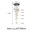 DecorBites™ Crystal Rings Chandelier: Modern Luxury Staircase Lighting Fixture