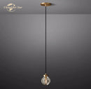 DecorBites™ Crystal Pearl LED Chandelier for Bedroom Dining Kitchen - Modern Small Hanging Pendant Light Fixtures