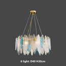 DecorBites™ Gold Metal Chain LED Pendant Lights for Modern Luxury Living Room