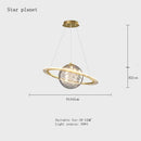 DecorBites™ Children'S Space Star Astronaut LED Pendant Lamp for Boys Room, Acrylic Indoor Decor