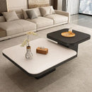 DecorBites™ Living Room Coffee Table Set Rock Square Modern Minimalist Black Combination.