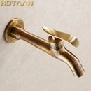 DecorBites™ Antique Brass Finish Wall Mount Bibcock Faucet for Bathroom and Washing Machine