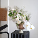 DecorBites™ Irregular Grain Spherical Ceramic Vase for Home Decoration and Floral Arrangements