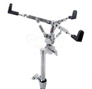GRIFFIN Deluxe Snare Drum Stand | Percussion Hardware Kit with Key | Double Braced Medium Weight Mount for Snares, Tom Drums & Practice Pad | Adjustable Height & Tilting Gear Clamp Style Basket Holder