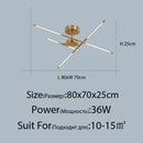 DecorBites™ Linen Ceiling Chandelier: Black Gold Pendant Lamp for Home, Office, or Restaurant
