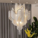 DecorBites™ LED Flower Tassels Ceiling Chandelier for Living Room, Staircase - Elegant Villa Pendant Light