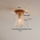 DecorBites™ Clear Glass LED Ceiling Light, Modern Nordic Bedroom Decor Ceiling Lamp