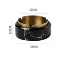 DecorBites™ Gold Plated Marble Texture Ashtray - Smoking Accessories Weed Tray