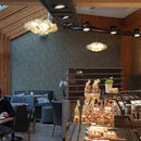 DecorBites™ Clouds White Gold Pendant Light