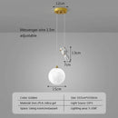 DecorBites™ Astronaut Moon LED Pendant Light for Children's Room, Nordic Iron Design.