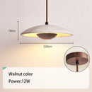 DecorBites™ Cream Stone Wood Chandelier: Danish Style Bedroom Pendant Lamp for Natural Atmosphere