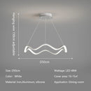 DecorBites™ Circle Wave LED Pendant Chandelier for Modern Living Dining Bedroom Lighting