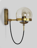 DecorBites™ Glass Shade Wall Sconce Lamps for Hotel Bedroom LED Lights