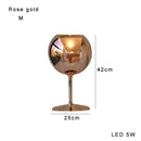 DecorBites™ Glass Gold Table Lamp: Luxury Designer Desk Light for Elegant Living Spaces