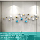 DecorBites™ Gold Ball Wall Hanging Ornaments Spherical Crafts Room Decor Display Pendants