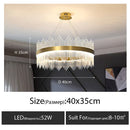 DecorBites™ Crystal LED Chandelier: Luxury Dimmable Pendant Light for Bedroom, Living, Dining Room