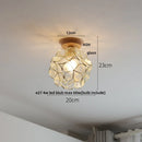 DecorBites™ Clear Glass LED Ceiling Light, Modern Nordic Bedroom Decor Ceiling Lamp