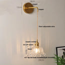 DecorBites™ Clear Glass LED Wall Lights with Adjustable Pull Chain Switch