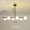 DecorBites™ Glass Ball Pendant Chandeliers LED Hanging Lights for Home Decor