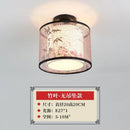 DecorBites™ Lotus Chinese Chandelier Ceiling Lamp Simple Corridor Painting LED Lighting
