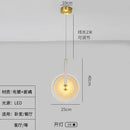 DecorBites™ Circular Glass LED Chandelier - Modern Nordic Style for Home Decor