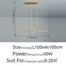 DecorBites™ LED Ceiling Chandelier: Modern Minimalist Kitchen Dining Table Lighting