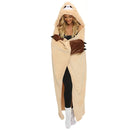DecorBites™ Cute Sloth Flannel Shawl Blanket for Cozy Autumn & Winter Warmth